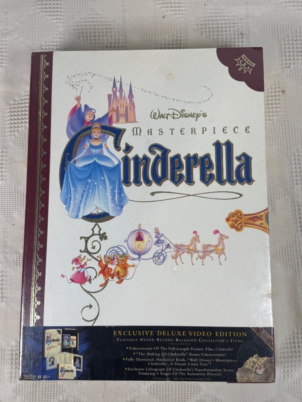 Walt Disney Masterpiece Cinderella Exclusive Deluxe Video Edition Set Sealed NIB